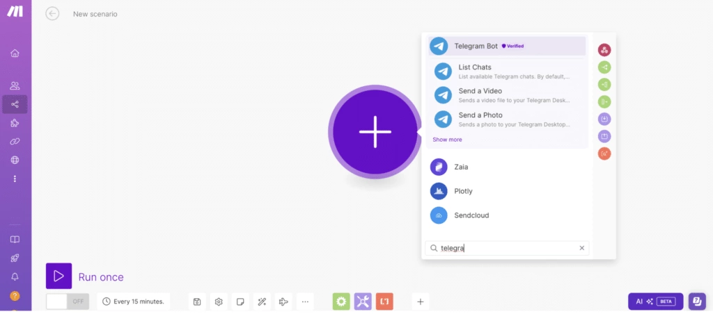Automatiser Telegram avec Make : connecter telegram